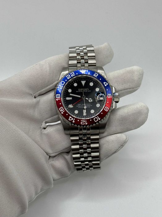 Zegarek Seiko Mod Pepsi GMT Master Jubilee