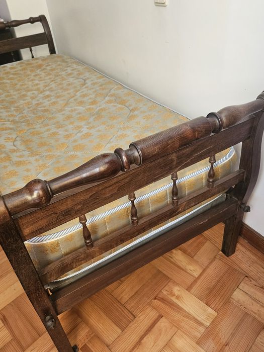 Canapé/cama em pau santo antiguidade