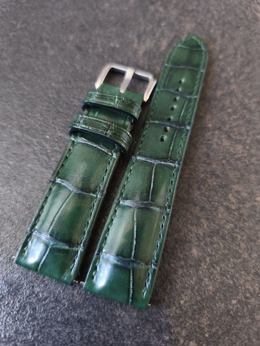 Pasek skórzany do zegarka vintage - 20 / 18 mm - szybki montaż