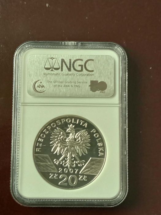 20 złotych 2007 Foka Szara NGC PF69