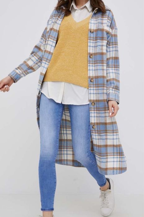 Кардиган ( сорочка ) Vila в клінку, блакитний