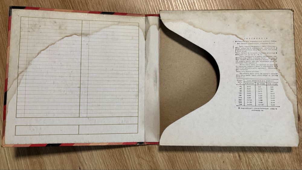 Taśma magnetofonowa szpulowa STILON PRL 18 cm W PUDEŁKU