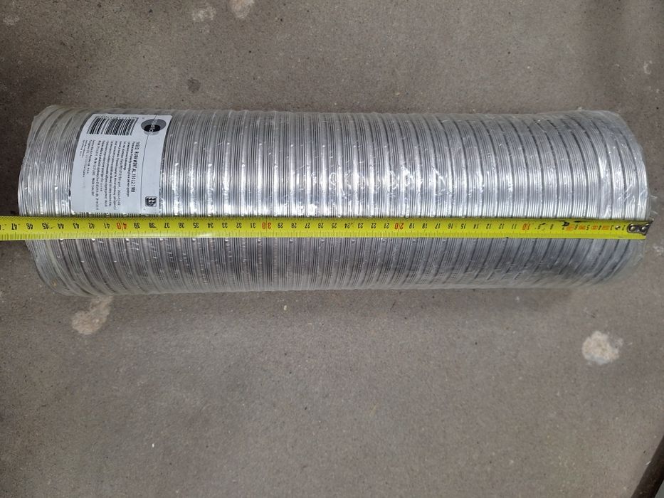 Rura odprowadzająca aluminiowa wentylacyjna 150 mm