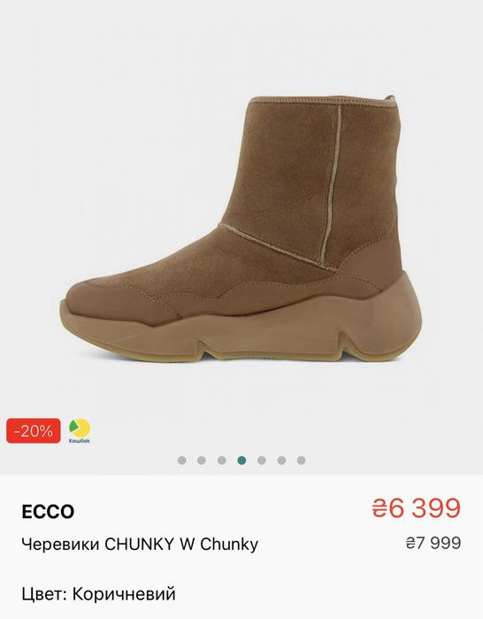 Зимові черевики Ecco CHUNKY p.37