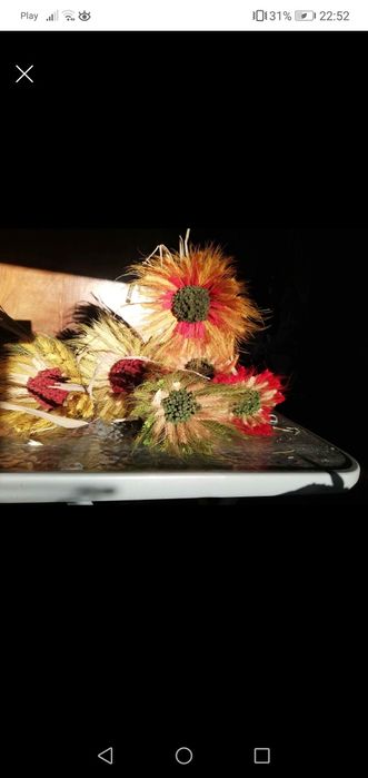 Słoneczniki ze zboża