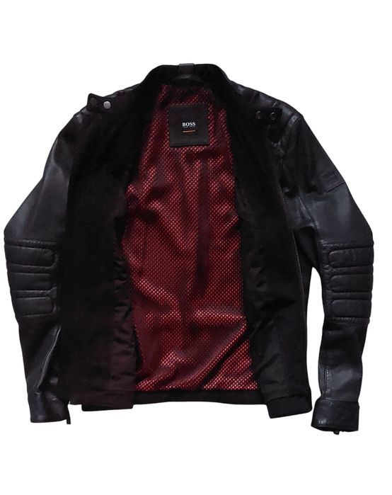 Hugo Boss nowa kurtka skórzana męska r. 48/M