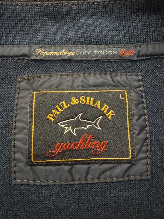 Paul & Shark yachting Bomber Wool Leather Nylon  L kurtka premium nowa