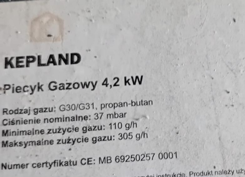 Piecyki gazowe mało używane