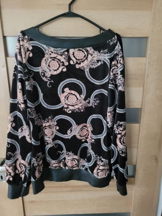 Welurowa bluza damska Made In Itali Viola Fashion