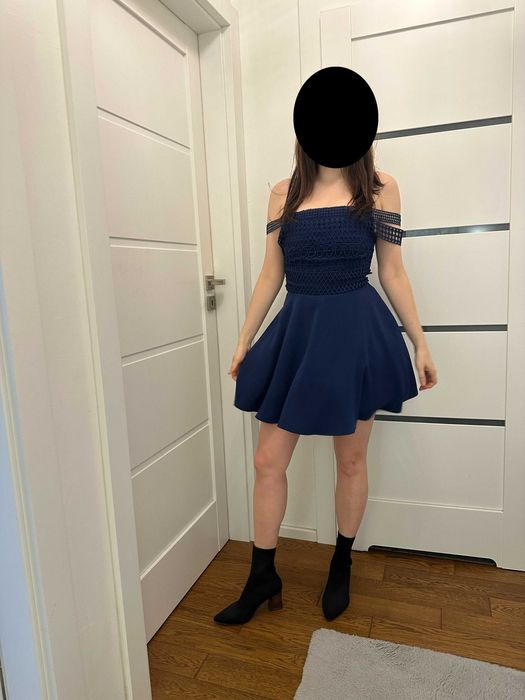 Sukienka Missguided, granatowa, rozmiar 38/M