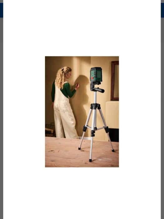 Nível a laser de linha cruzada com tripé parkside