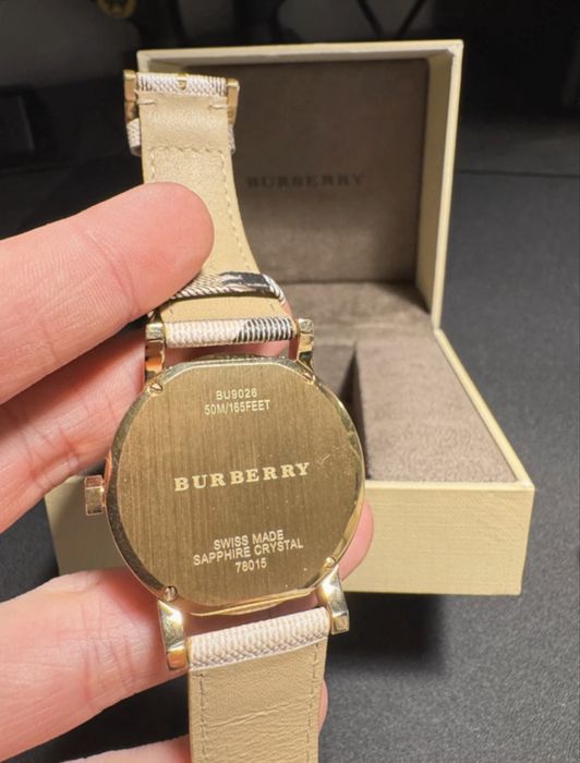 Piękny zegarek Burberry BU9026 swiss made, sapphire crystal