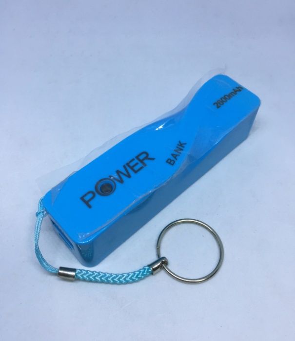 Power Bank de 2600mAh com porta-chaves/ Bateria externa - Várias Cores