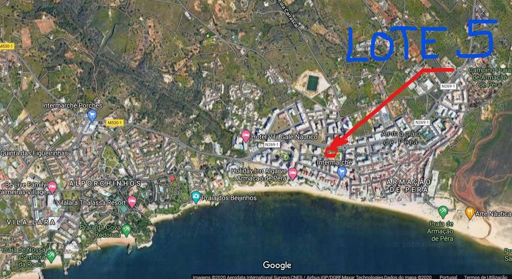 Lote urbano em Armação de Pêra