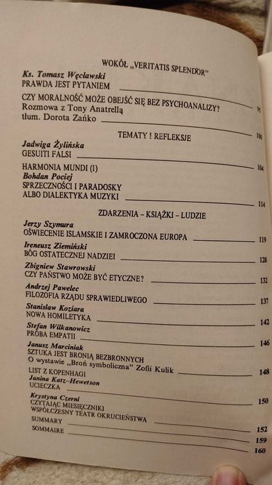 "Psychologia a religia" Miesięcznik ZNAK, nr 465 / luty 1994