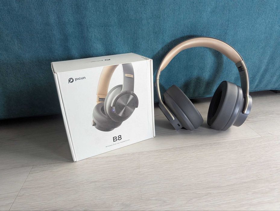 Накладні бездротові навушники Picun B8 Bluetooth з мікрофоном пасивне шумопоглинання беспроводные полноразмерные наушники шумоподавление