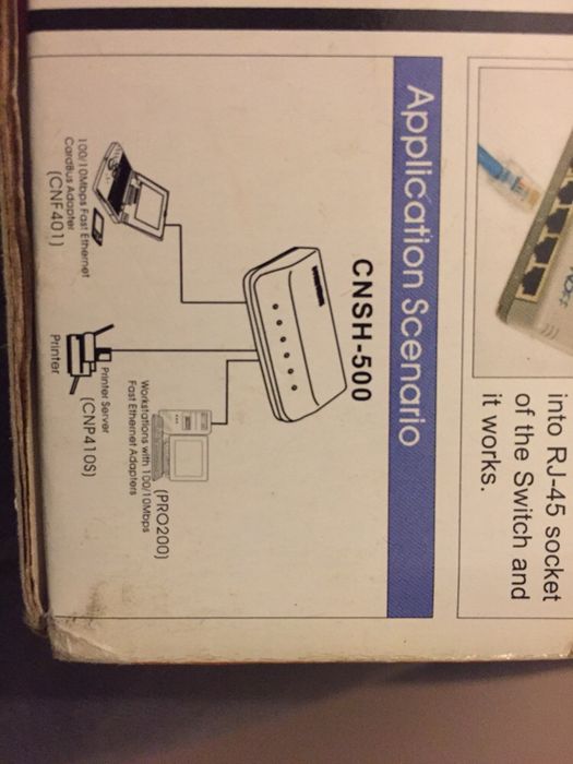 Switch de 5 portas para Network CNet (CNSH-500)
