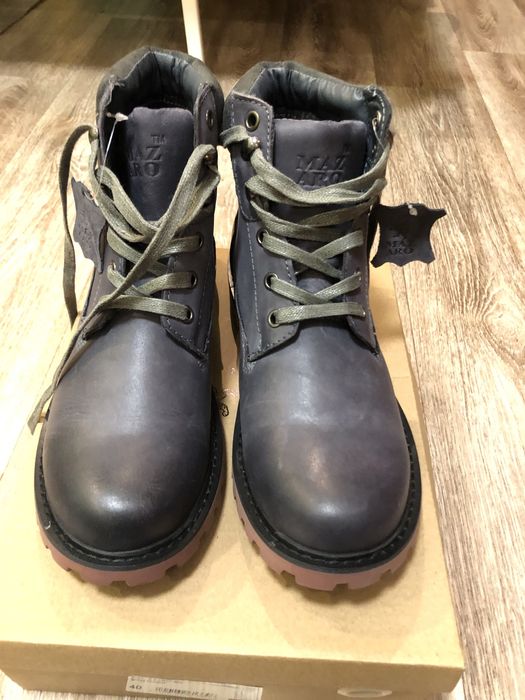 Черевики жіночі шкіряні Mazaro ботинки