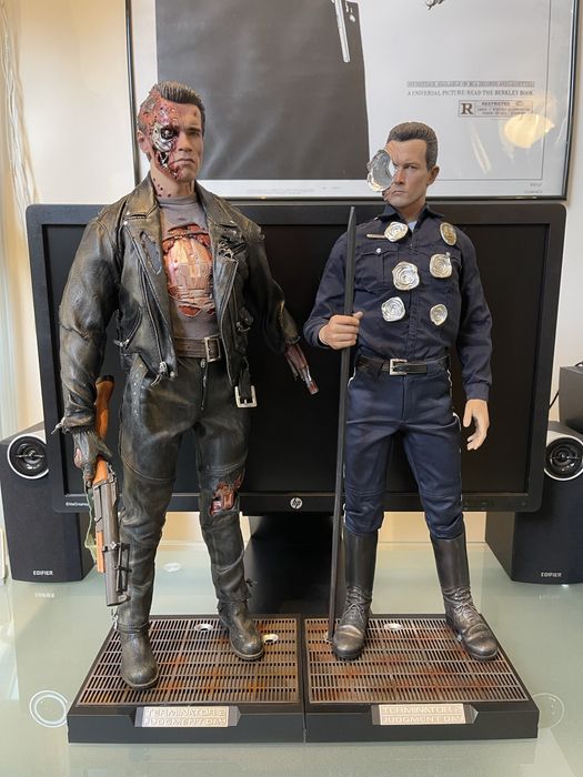 Instant Toys T-1000 1/4 ターミネーター T-800 Набор фигурка 1/4 Terminator 2 T-800 и Т-1000 Enterbay тип hot