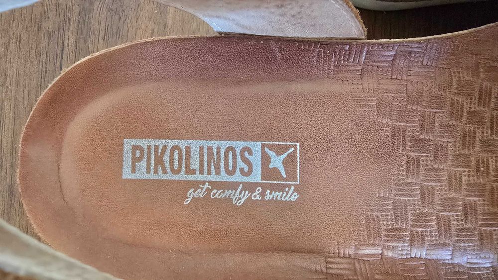 Sandálias de pele genuína marca PIKOLINOS n.º 38 – quase novas!
