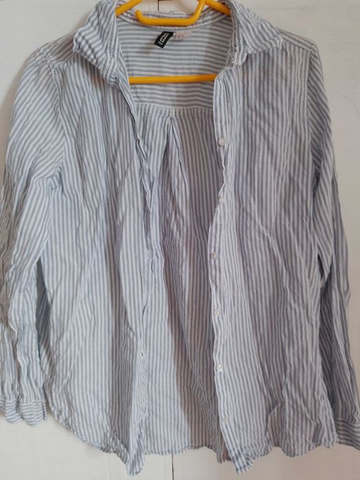 H&M, сорочка, блузка, біла, як нова, М,