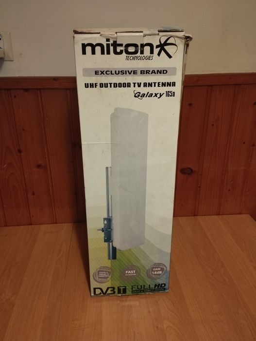 Antena zewnętrzna TV DVB-T / DVB-T2 Miton Galaxy 165a UHF 14dB