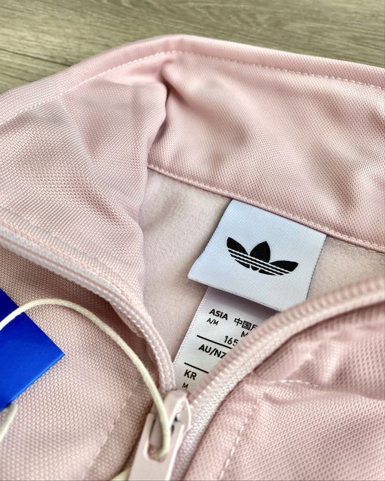 Кофта Adidas жіноча з начосом / Олімпійка Adidas рожева з начосом