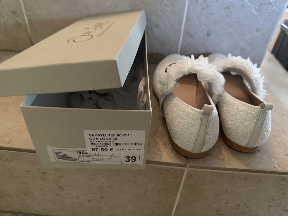 Sapatos Sabrina branco N.o 39 cerimónia