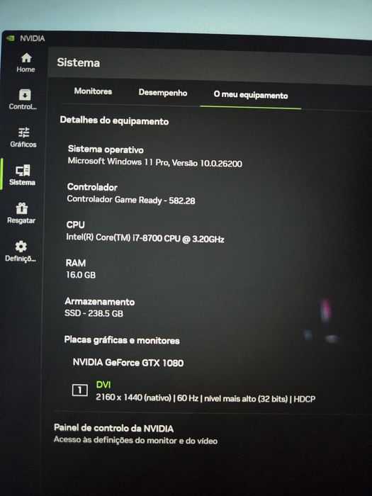 Computador Mini itx i7 8700 GTX1080