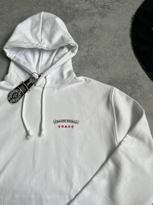 Худи Chrome Hearts USA біле з бірками