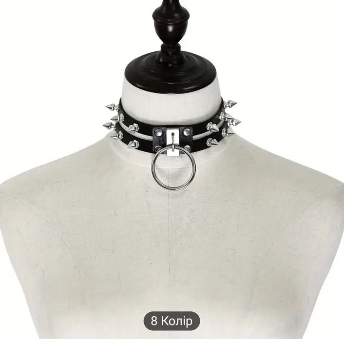 Чокер шкіряний готика - панк