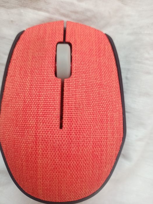 Мышь беспроводная маленькая оранжевая