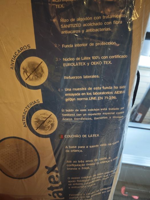 Colchão de látex para berço