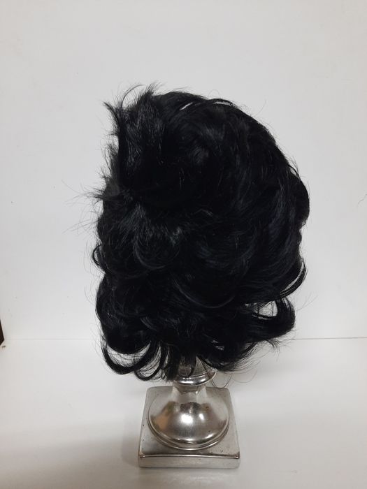 Peruka gęsta czarna Nowa