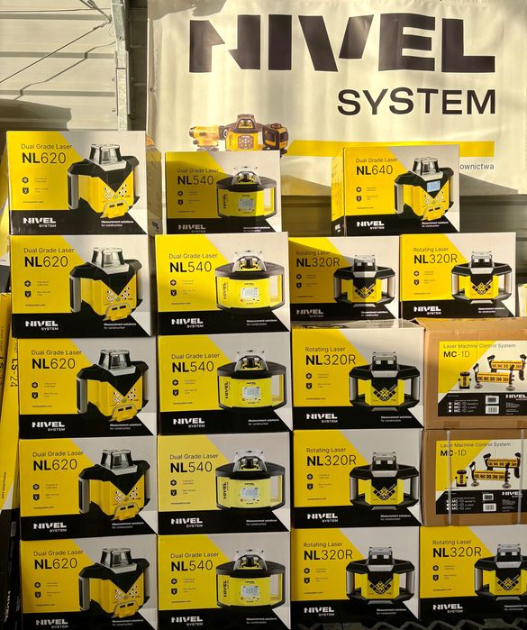 Niwelator Laserowy Nivel System NL 540 DIGITAL, łata, statyw, FV,Nowy,
