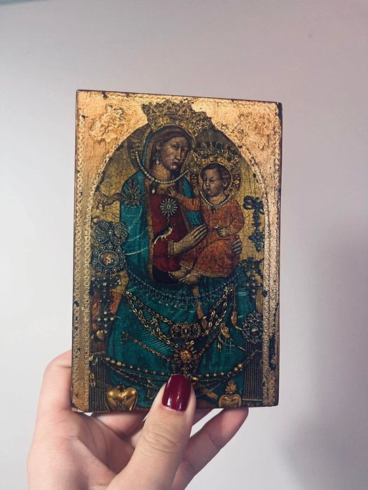 Piekna ikona prawoslawna obraz religijny