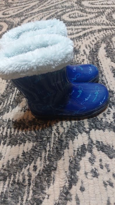 Резинові чобітки для хлопчика 14 см устілка