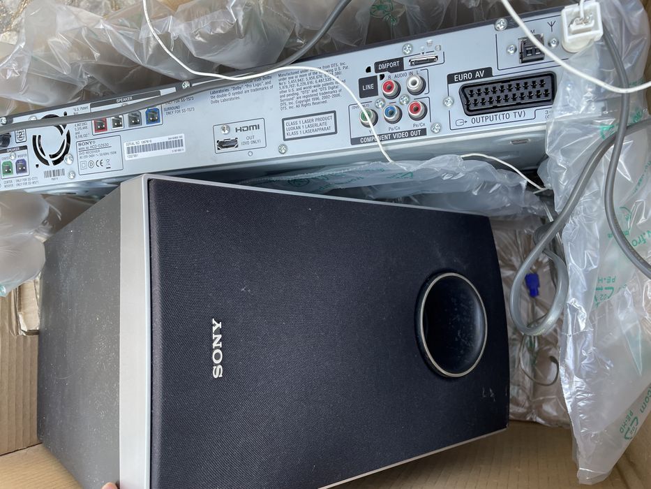 Sistema de som- dvd home theater system sony dav-dz630