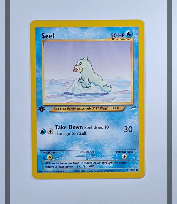 Seel 81/105 NDE 1.st Edition Pokemon ENG-NM