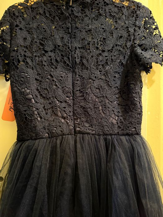 Sukienka NOWA granatowa elegancka 36/38