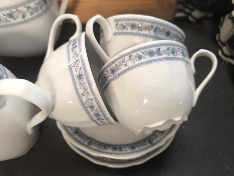 Conjunto Chá - Porcelana Azul