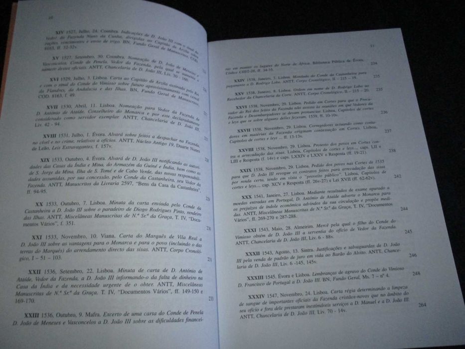 Livro A Governação D. João III a Fazenda Real e os seus Vedores