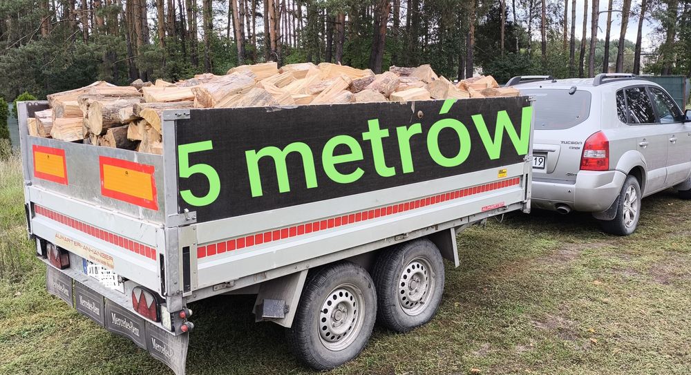 SUCHE Drewno opałowe kominkowe brzoza sosna świerk łupane TRANSPORT