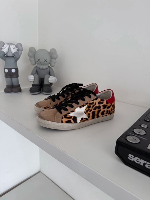 Жіночі кросівки Golden Goose Super Star Leopard голкд гус леопардові