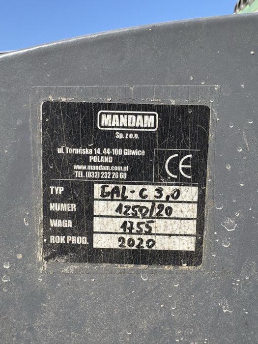 Brona telerzowa mandam gal-c 3 m