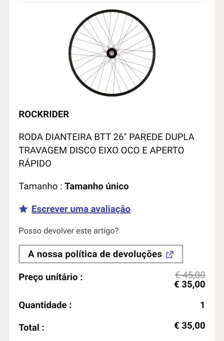Bicicleta para peças