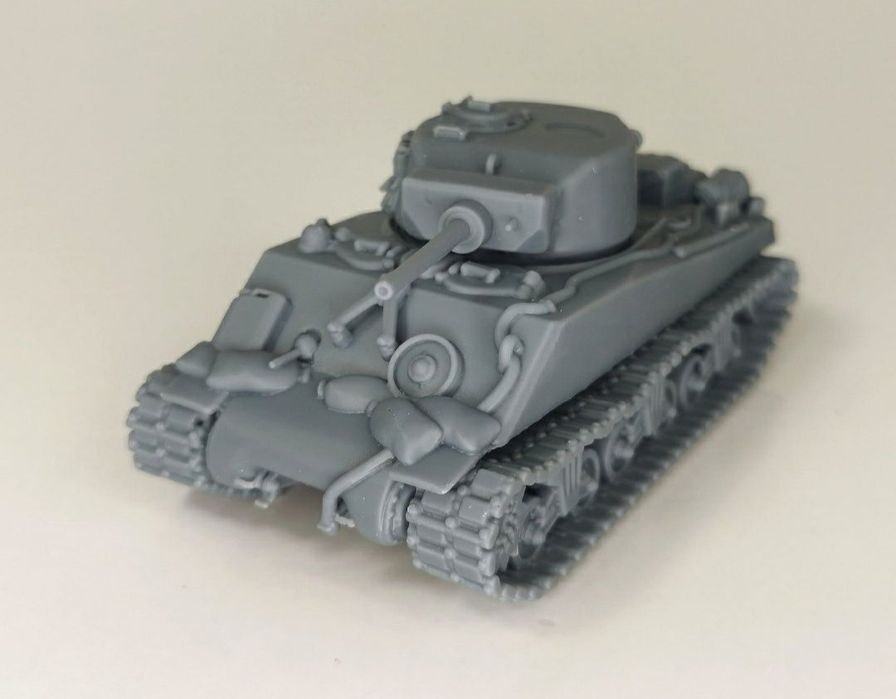 Czołg Sherman, Bolt Action, druk 3D.