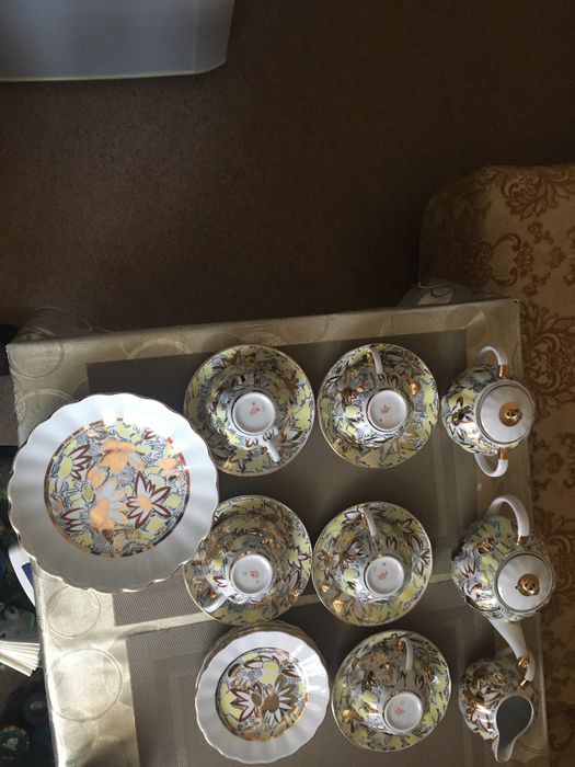 Чайный сервиз золотые ромашки  лфз .