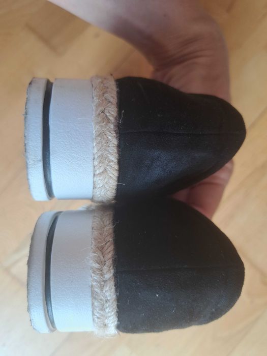 Buty czarne mokasyny na platformie VICES
