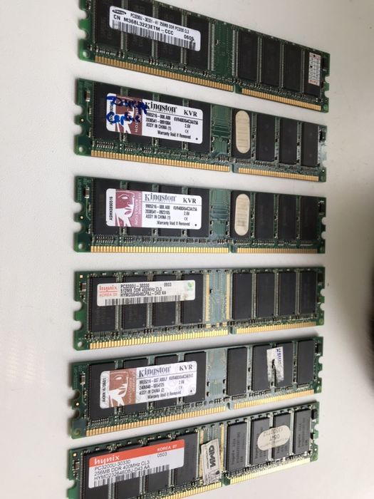 Оперативная память DDR1 256мб 512мб